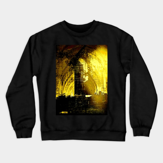 Cathedral Under Construction Crewneck Sweatshirt by Marsal